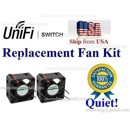 2x quiet version fans for ubiquiti unifi switch us-24-250w only 13dba noise each fan, best for home (The Office Us Best Episodes)