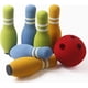 thumbnail image 1 of Mini juego de bolos de 8 pulgadas con 6 botellas y 1 minibolo - Juego de bolos de interior para niños, 1 of 5