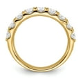 thumbnail image 3 of FJC Finejewelers 14 kt Yellow Gold 1.50ct. 9 Stone G H I True Light Moissanite Band 3 mm, 3 of 8