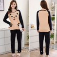 thumbnail image 3 of Blczomt Pajamas for Womens 14-16 White Long Sleeve Two-Piece Set Animal Print Sleepwear Sets Womens Sleepwear 7-16, 3 of 4