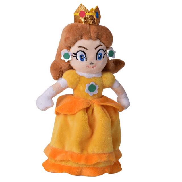 Super Maro 10 " Princess Daisy Stuffed Plush Toy Maro Cartoon Plush Doll (Orange)
