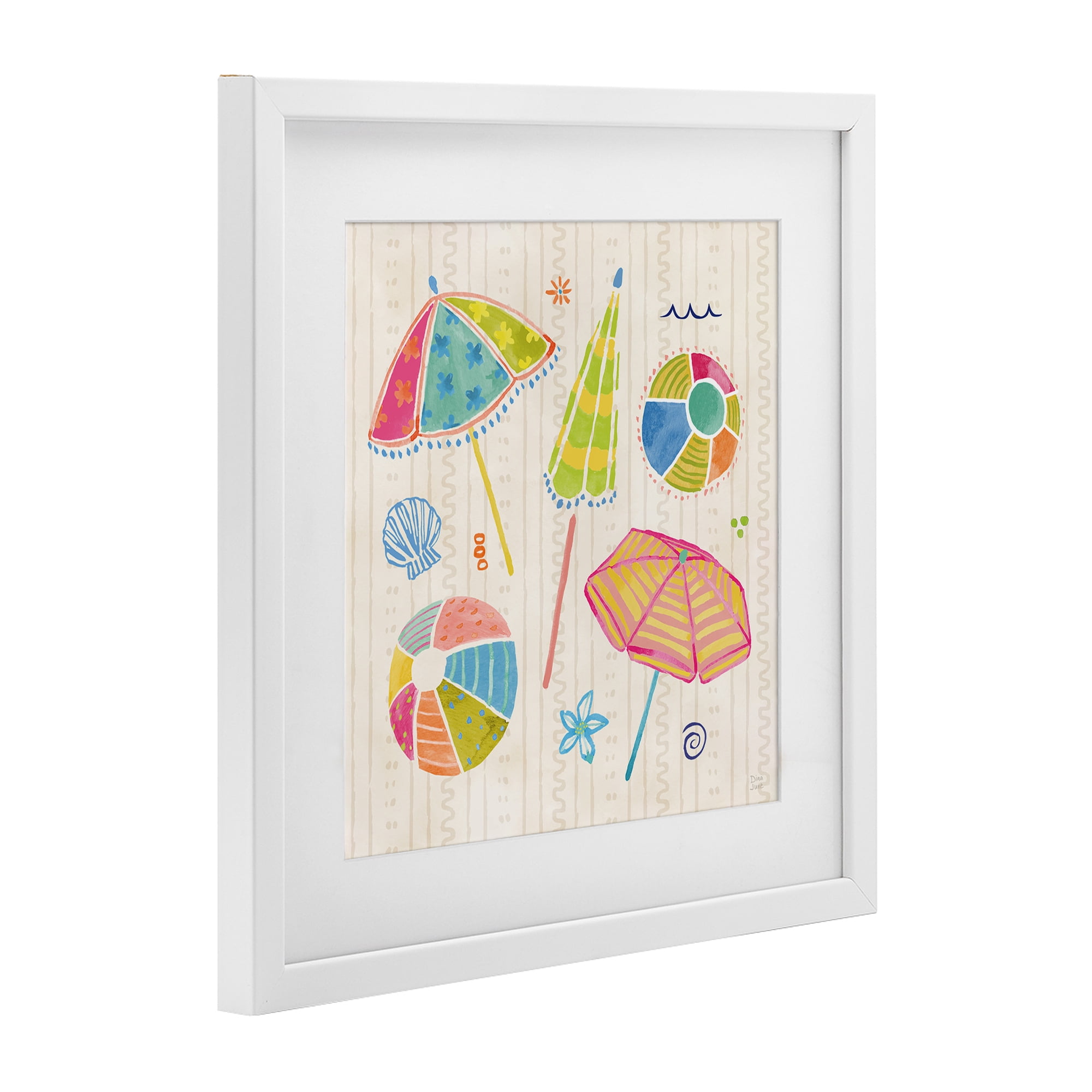 Stupell Industries Fine In The Sunshine White Framed Print Under Glass, design by Dina June