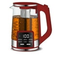 thumbnail image 1 of Gourmia Electric Kettle 1.7L with 6 Presets, Digital Display, and Tea Infuser, Red, 1 of 10