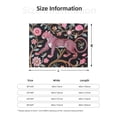 thumbnail image 2 of Throw Blanket for Couch, Pink Leopard Floral Super Soft Fuzzy Comfy Warm Throw Blanket, Cuteness Lightweight Cozy Plush Flannel Blanket & Throws for Sofa and Bed All Season, 2 of 5
