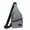 Gray, variant on Kugisaki Multifunctional Uncomplicated Chest Bag Unisex Sling Bag Suitable for Outdoor Travel Messenger Bag Commut Backpack Mini Mobile Phone Bag