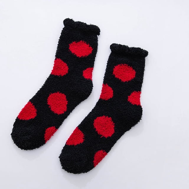 Chaussettes Multicolores Chaussettes d'Hiver pour Femmes Chaussettes Imprimées Chaussettes Amusantes pour Femmes Chaussettes Fantaisie Funky Mignonnes Chaussettes Thermiques