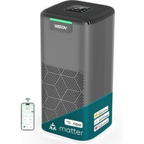 WELOV Matter Air Purifier for Large Room up to 1570 Sq.ft, Smart Air Cleaner, True HEPA Filter Air Purifiers for Allergies and Asthma Remove 99.97% Pet Hair, Allergies, Smokers, Odors, Dust, Pollen