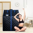 thumbnail image 2 of Hypeshops Portable Steam Sauna Tent, 1000W, Black, 1 Piece, 2 of 4