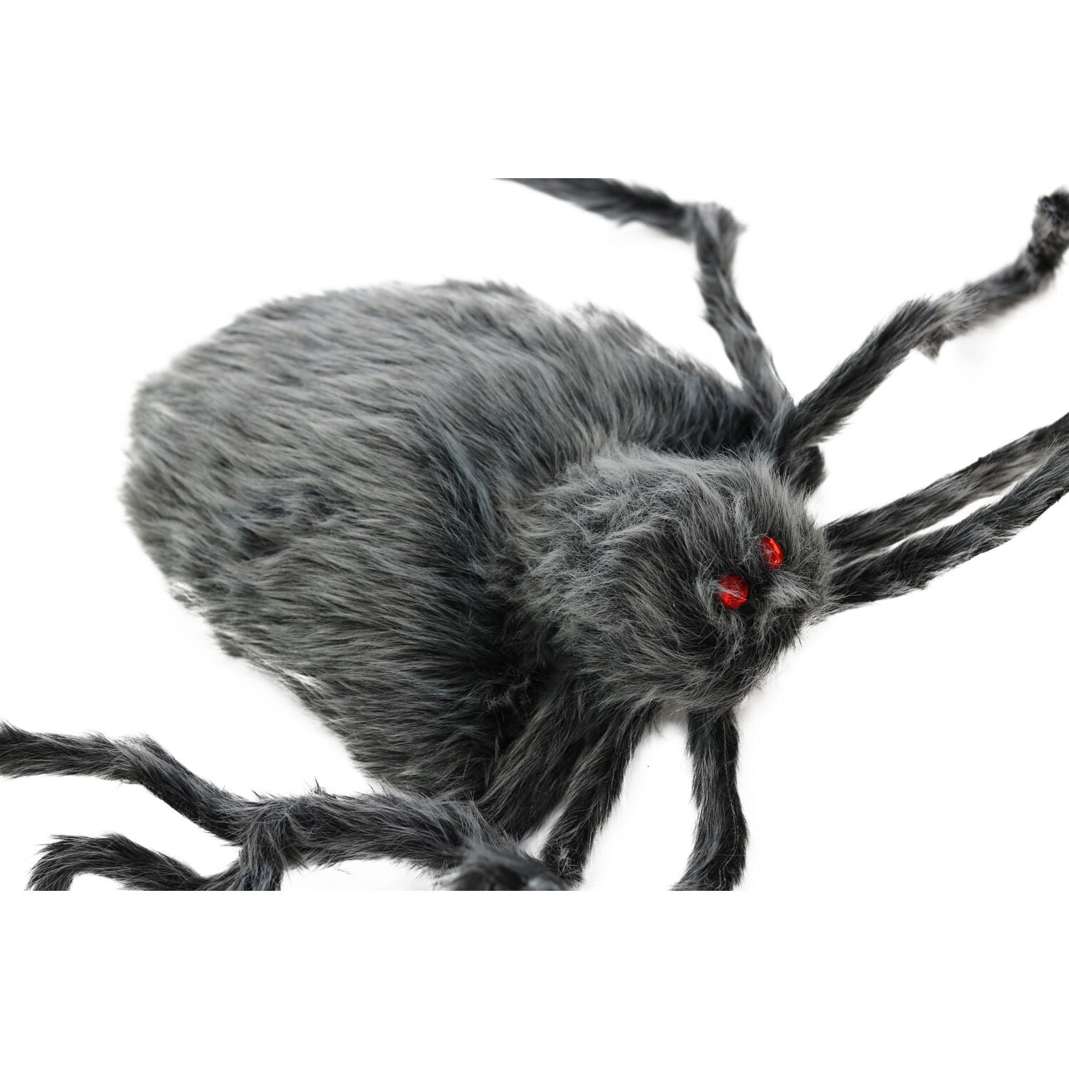Haunted Hill Farm 4.3-ft. Grey Spider, Indoor/Covered Outdoor Halloween Decoration, Poseable, Manon