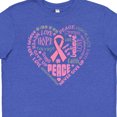 thumbnail image 4 of Inktastic Breast Cancer Awareness Heart Words Youth T-Shirt, 4 of 5