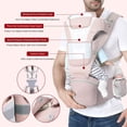 thumbnail image 4 of Portador de bebé, Canguro Porta Bebé Tipo Fular para Niños de 0 a 36 Meses, Mochila Ergonómica con Soporte para Cintura, Múltiples Compartimentos con Cierre, Ajustable a Varias Posiciones Xgeek C1, 4 of 7