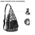 thumbnail image 3 of Cute Cartoon Dog Sling Backpack - Funny Bone Pattern Shoulder Bag (Adorable Pet Design, Lightweight & Durable), 3 of 4