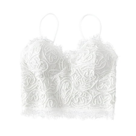 

Frehsky bras for women Womens Underwear Women Wearing Vest Pad Intimates Sport Bra White