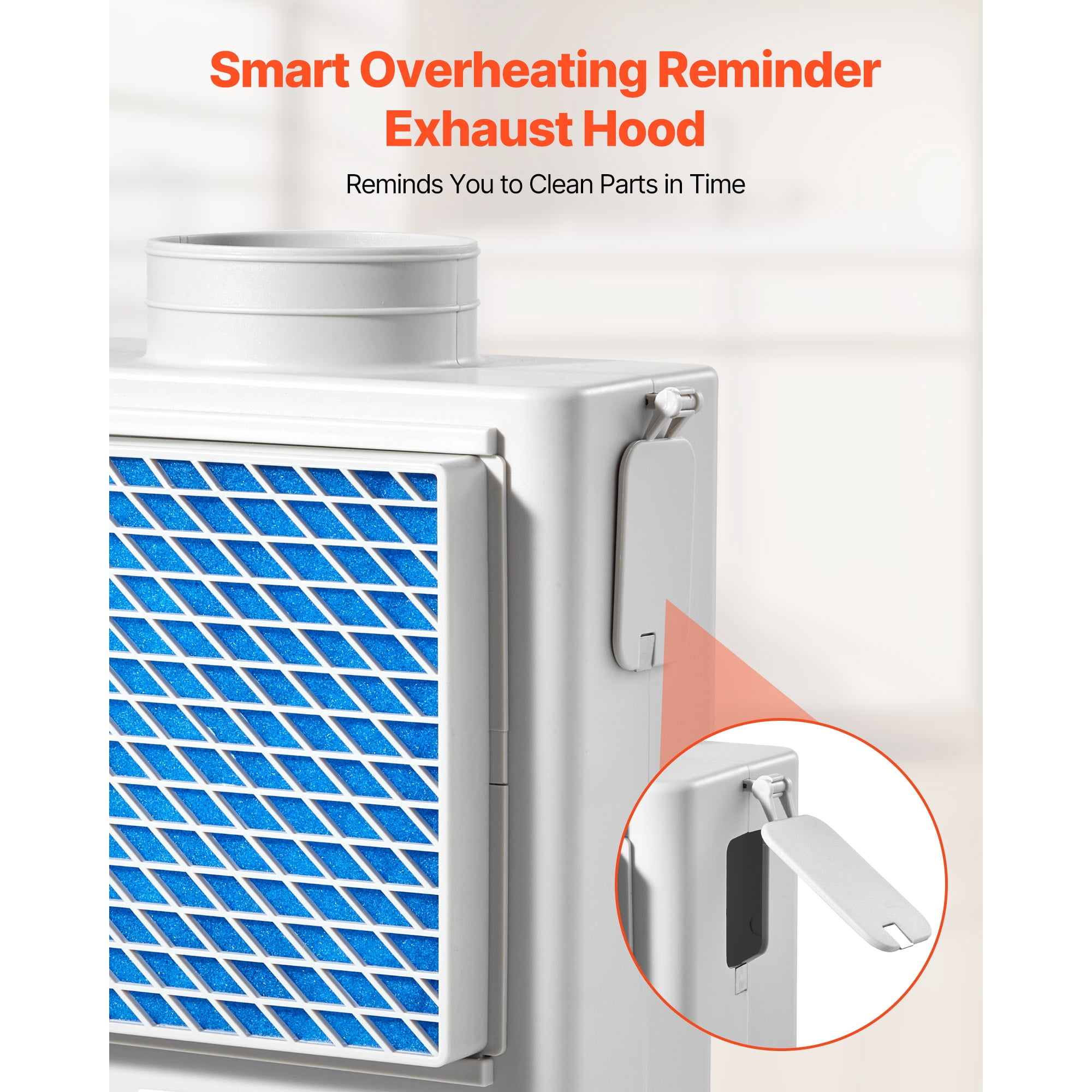 KFFKFF 3-in-1 Indoor Dryer Vent Kit, Durable ABS Material for 4-Inch Exhaust Ports, Overheat Alert System, Detachable Mesh Cap, Multi-Layer Filtration with 4 Extra Pads