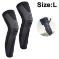 thumbnail image 2 of Par de rodilleras deportivas extendidas de nailon de punto para hombre y mujer, protección de pantorrillas para otoño e invierno, baloncesto, fútbol, montañismo, cálidas., 2 of 5