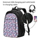 thumbnail image 2 of Balery Skull Mochila con carga USB para hombre y mujer - Mochila impermeable y antirrobo para laptop con puerto USB para viajes, trabajo, 2 of 7