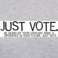thumbnail image 3 of CafePress - Justvotebanner2.Jpg Long Sleeve T Shirt - Womens Baseball Tee, 3 of 4