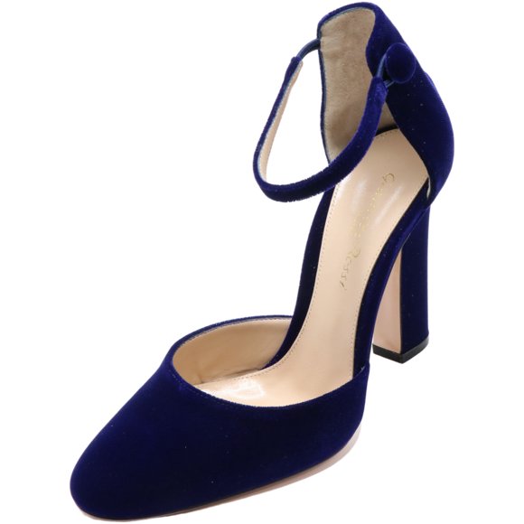 Gianvito Rossi Women's Velluto Sandal Poseidon Ankle-High Velvet Pump - 5.5M