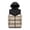 Khaki, variant on Mens Hooded Puffer Vest Color Block Hooded Vest Quilted Zip Up Padded Sleeveless Jacket with Pockets for Wind‑Resistant Layering Outerwear for Outdoor Travel Work