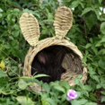 thumbnail image 4 of 2X Woven Straw Pet Rabbit Hamster Guinea Pig Cage Nest House Toy Chinchilla Bed, 4 of 6