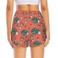 thumbnail image 2 of Lsque Hedgehog Mushroom Printed Women's Running Shorts with Liner Pockets,Elastic Quick Dry Workout Athletic Gym Yoga Shorts,Womens High Waist Shorts-X-Large, 2 of 9