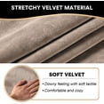 thumbnail image 3 of AIGIA 4-Pieces Recliner Chair Cover Velvet Stretch Recliner Couch Covers for Reclining Chair Slipcovers Non Slip Form Fitted, 3 of 7
