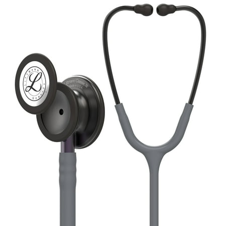 3M Littmann Classic III 27" Monitoring Stethoscope, Smoke Chestpiece, Gray Tube, Violet Gray Stem and Smoke Headset, 5873