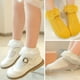 thumbnail image 5 of Laklulu-Conjunto de 5 piezas de calcetines con borde con volantes para niños pequeños, calcetines de encaje doble para niña, calcetines de baile para estudiantes de color sólido, 5 of 5