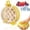 Yellow, variant on USUERY 1500ml Bottle With Built In Ice Tray 2 In 1 Leak Proof Lid Quick Release Ice Maker Easy Clean For Travel Home Camping