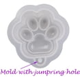 thumbnail image 3 of 10 Uds. De moldes de silicona para colgante de patas de gato, molde de resina epoxi para hacer llaveros, tamaño 1,5 "x 1,5" x 1", 3 of 5