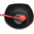 thumbnail image 3 of TJ Global Red and Black Melamine Japanese Long Handle Spoons for Ramen, Soup, Hot Pot Eating, Mixing, Stirring 8.25 Inches (2 Spoons), 3 of 4
