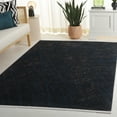 thumbnail image 2 of SAFAVIEH Mila Deforrest Distressed Polyester Area Rug, Dark Blue/Black, 6'7" x 6'7" Square, 2 of 11