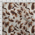 thumbnail image 4 of oneOone Polyester Spandex Brown Fabric Abstract-Blurred Floral Pattern Sewing Fabric By The Yard Printed Diy Clothing Sewing Supplies 56 Inch Wide-8439, 4 of 4