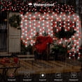thumbnail image 4 of Cadena de luces DealBeta 300 LED rojas y blancas con mando a distancia de 3 x 3 m, 4 of 6