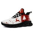 thumbnail image 4 of Coolcustomize Mens&Womens Christmas Breathable Sport Shoes, Lightweight Running Footwear, Comfortable Walking Sneakers for Holiday Workouts and Daily Wear, Fabric Upper Trainer, EVA Sole Sport Shoes, 4 of 10
