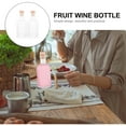 thumbnail image 2 of OULII 2Pcs Glass Bottle Empty Transparent for Storage Bottles at Home Brewing, 2 of 5