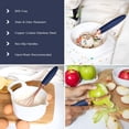thumbnail image 4 of (White) - COOK With colour 7 Pc Kitchen Gadget Set Copper Coated Stainless Steel Utensils with Soft Touch Nylon White Handles, 4 of 7