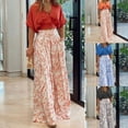 thumbnail image 4 of Spring women's clothing shirt top set V-neck printed wide-leg pants fashion set, 4 of 7