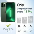 thumbnail image 2 of JETech Case for iPhone 13 Pro 6.1-Inch, Shockproof Phone Bumper Cover, Solid Color Matte TPU Frame, Anti-Scratch Clear Back (Alpine Green), 2 of 6