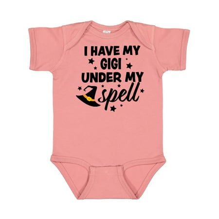 

Inktastic I Have My Gigi Under My Spell with Cute Witch Hat Gift Baby Boy or Baby Girl Bodysuit