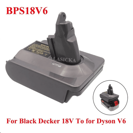 Battery Adapter Converter for Black +Decker 18V Lithium Batteries Compatible with For Dy*son V6 V7 V8 Series Vacuum Cleaner