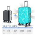 thumbnail image 6 of PAYOHTO Highly Elastic Spandex Suitcase Cover Luggage Cover Small Fits 18 to 21 Inch Sea Water Ripple Top View Textured, 6 of 8