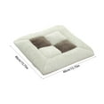 thumbnail image 3 of Sherpa Fleece Square Chair Cushions for Dining Chairs, Soft Comfortable Thick Chair Pads Floor Cushions Fuzzy Seat Cushion for Kitchen Chairs Home Decor (16"x 16"), 3 of 6