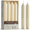Ivory, variant on Leor & Lair Ivory Taper Candles - 6 inch Candles - Pack of 8 Short Ivory Candlesticks
