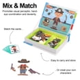 thumbnail image 5 of Divertido libro magnético inteligente para niños, rompecabezas de dibujos animados 3D, juego de entrenamiento cerebral, juguetes educativos para niños, regalo, juguete de Navidad, 5 of 5