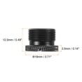 thumbnail image 2 of Uxcell Mic Stand Adapter 1/4 Female to 5/8 Male Aluminum Alloy Mic Screw Adapter for Microphone Tripod Stand Black, 2 of 6