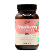 Organic Cranberry Capsules - 100 Count - 500 mg Supplement - Vegan Natural Cranberry Concentrate & Powder Pills (Urinary & UTI)