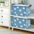 thumbnail image 2 of Yayeee Foldable Storage Basket for Shelves with Handles Set of 2 Waterproof Cloth Bins, Baseballs Pattern, 2 of 7