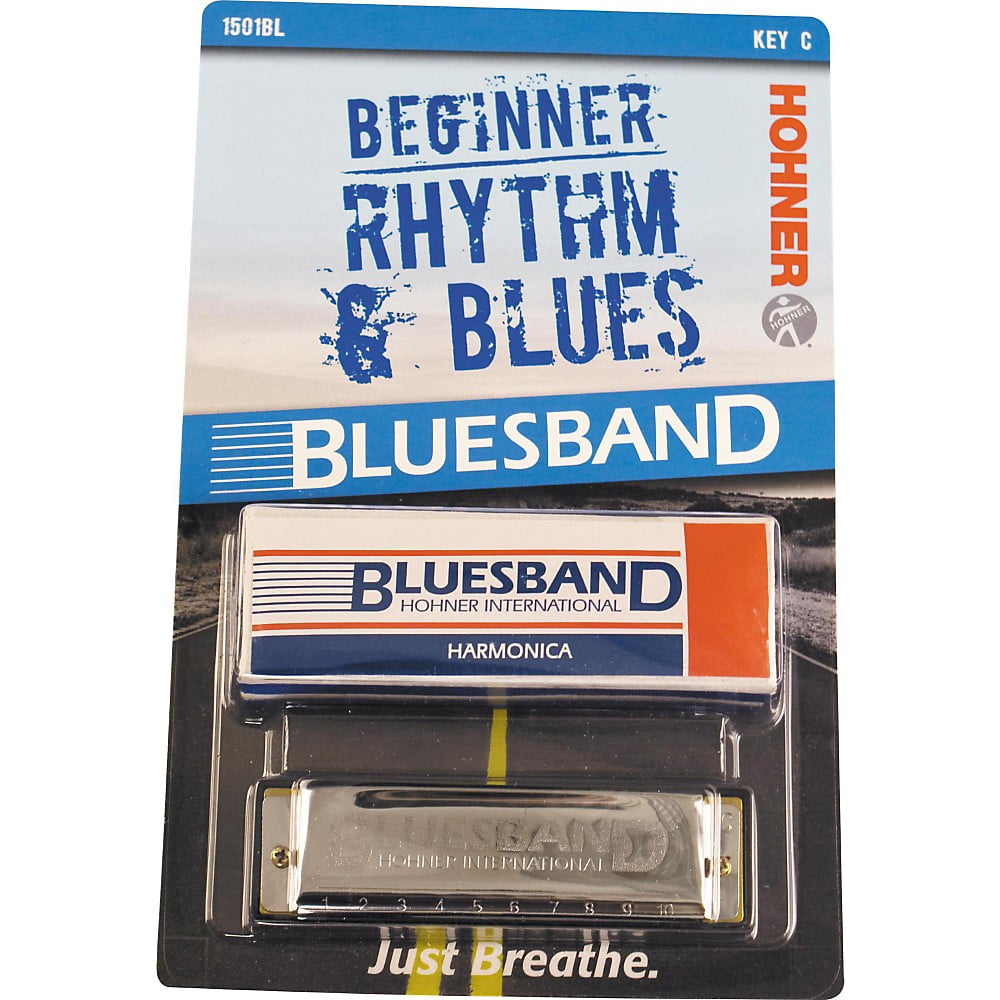 Hohner Blues Band 1501 C Harmonica and <em>Play Harmonica Today!</em> Pack Kit C