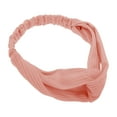 thumbnail image 6 of Unique Bargains 1 Pc Stripes Elastic Cross Headwrap for Women Dark Pink, 6 of 6